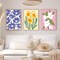 Flower Paint by Numbers for Adults Kids Beginners,Easy Acrylic Paint by Number Kits on Canvas Without Frame,Oil Painting Kits Present for Home Wall Decor 9.8x13.7inch
